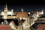 Kulisse der historischen Altstadt Nürnberg
