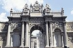 Main entrance portal of the Dolmabahçe palace in Istanbul